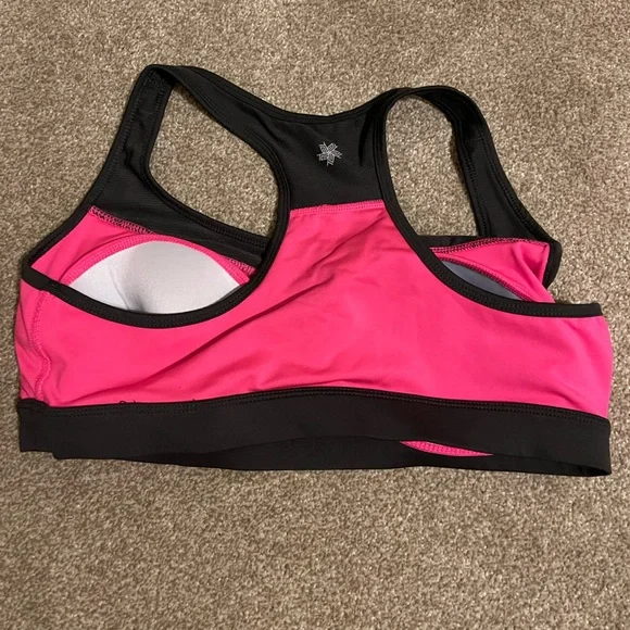 Tek gear pink and black sports bra - Picture 2 of 3